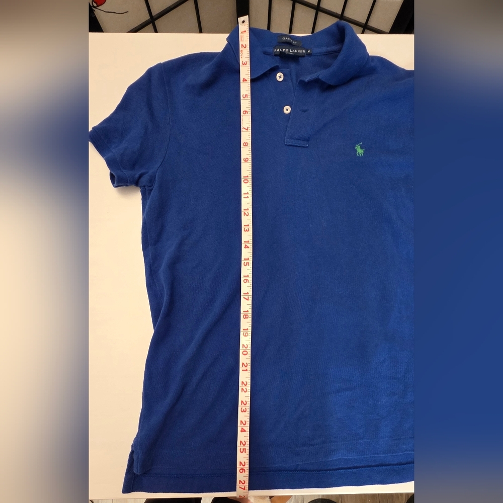 Ralph Lauren Women's Classic Fit Polo in Deep Blue ~ Size Medium - Picture 9 of 9